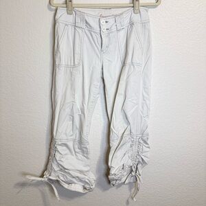 Aeropostale Cream 100% Cotton Long or Capri Pants - 3 / 4